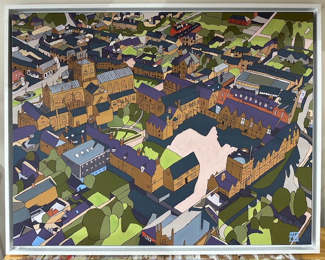 Sherborne Abbey From The Air